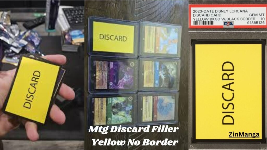 mtg discard filler yellow no border