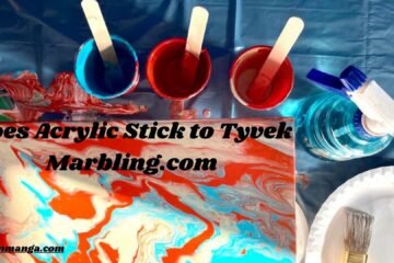 does acrylic stick to tyvek marbling